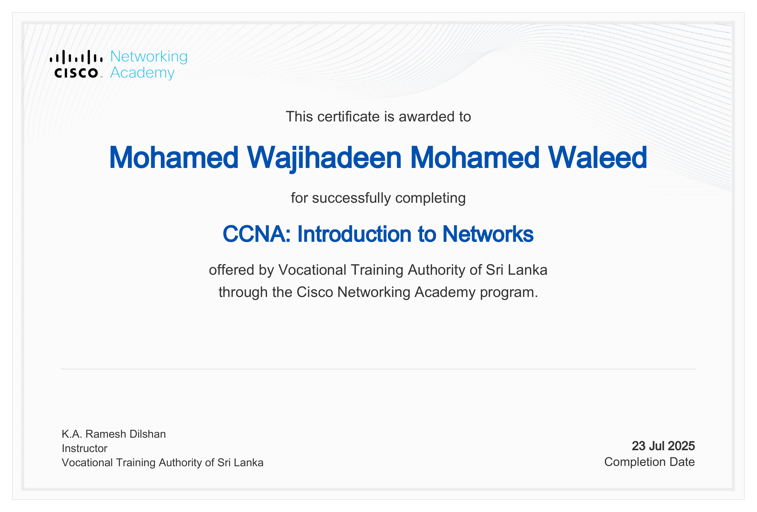 Certificate 3
